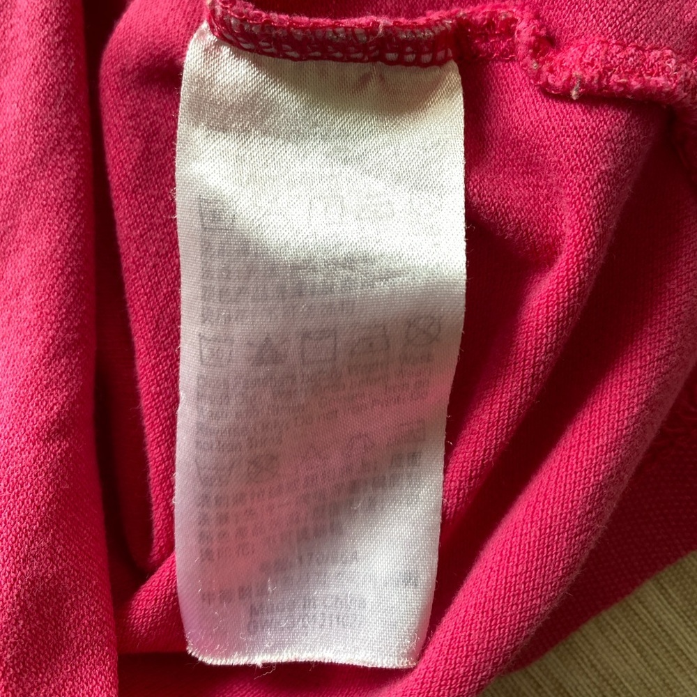 Giordano Polo Pink and Blue Navy & White Stripe Collar XL - Picture 10 of 12